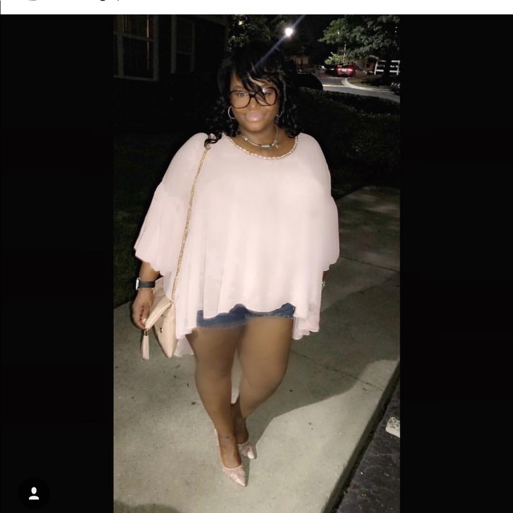 Jeweled oversized sheer shirt